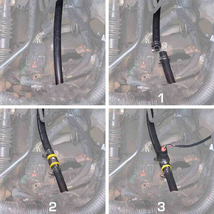 1/2 inch Fuel Pipe Fuel Pressure NPT Sensor T-type Barbed Connector