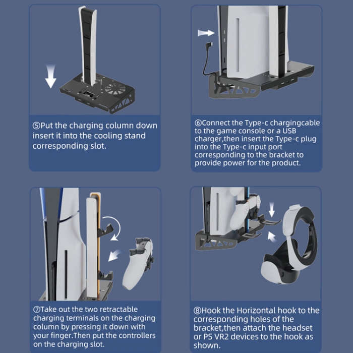 For PS5 Slim / PS5 iplay HBP-545 Wall Mount Charging Bracket(Black)