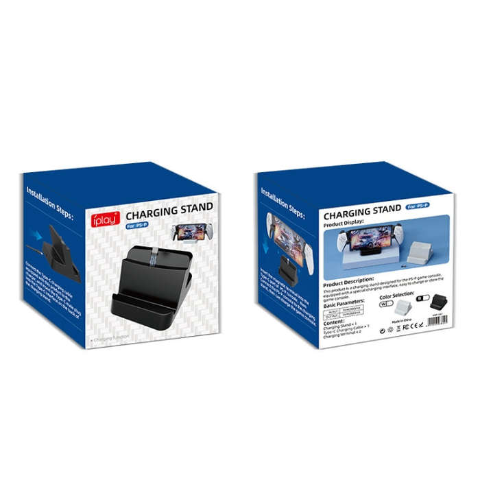 For PlayStation Portal iplay HBP-547 Palm Contact Terminal Portable Charging Stand(Black)