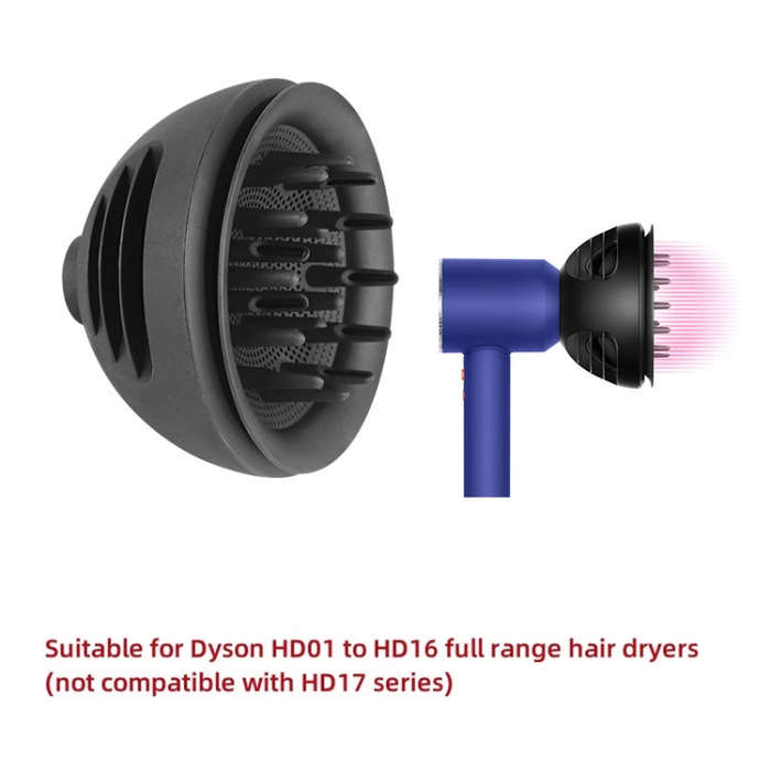 For Dyson HD01 To HD16 Hair Dryer 2 In 1 Diffuser Nozzles Wave+Curl Dual Purpose Diffuser Attachm...