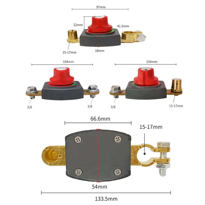 12V/24V Car Battery Negative Disconnect Switch Modification(Screw Type)