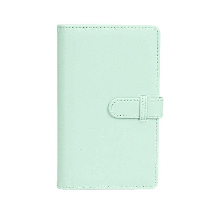108-Piece Multifunctional 3 Inch Photo Ticket Credit Card Storage Book, Color: Mint Green