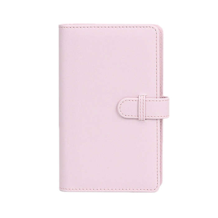108-Piece Multifunctional 3 Inch Photo Ticket Credit Card Storage Book, Color: Light Cherry Pink