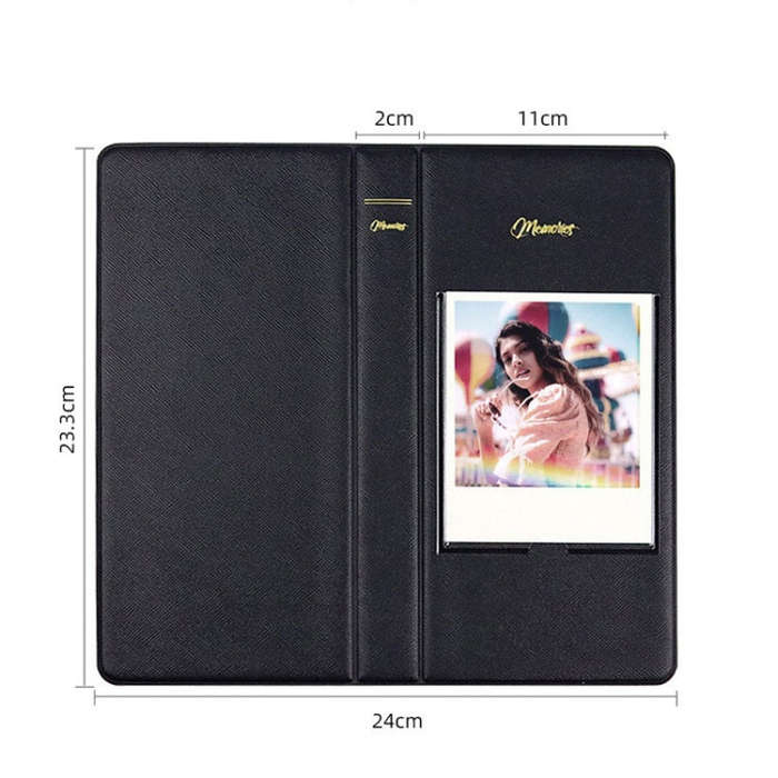 64-Piece 5 Inch Photo Storage Album, Color: Light Blue
