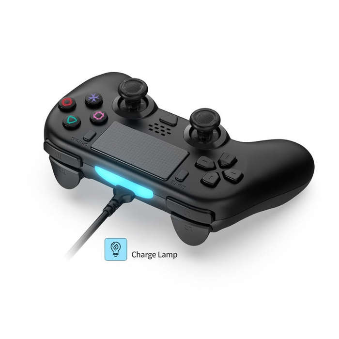 For PS5 / PS5 Slim / PC Wired Controller with Macro Programming Six-axis Gyro
