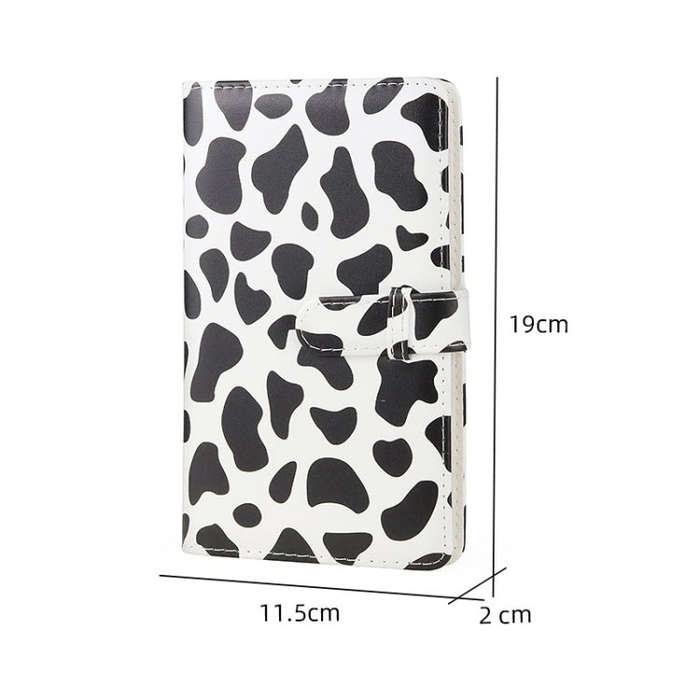 3 Inch 96-Piece PU Leather Photo Album For Fujifilm Instax Mini 11/9/7+/40(Cow Pattern)