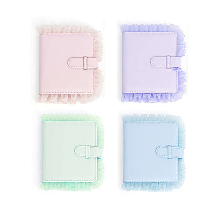 3 inch 64-piece Lace Multifunctional Storage Album(Green)