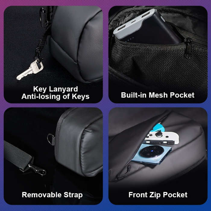 STARTRC GAMES Handheld Universal Storage Bag Crossbody Bag(Silver)