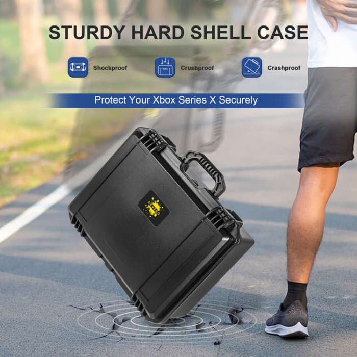 For MicroSoft Xbox Series X DEVASO Game Console Organizer Waterproof Case Accessories