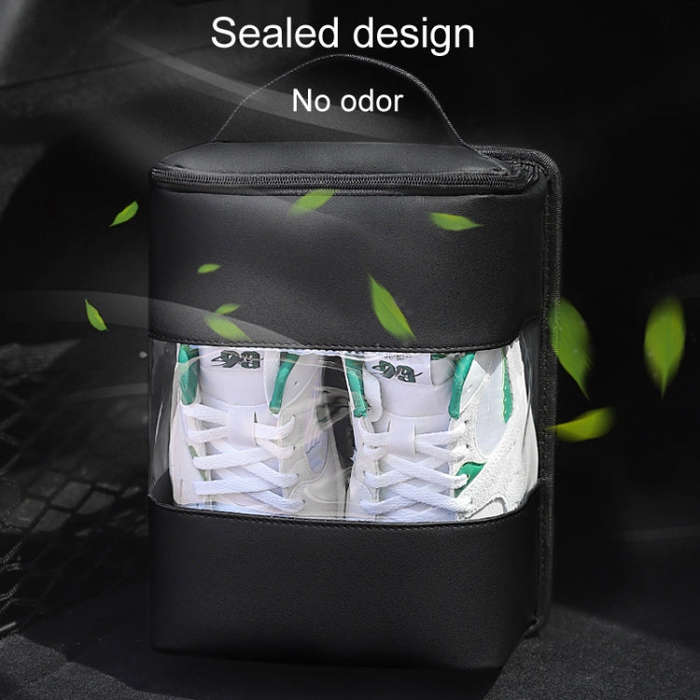 Small Portable Car Shoe Organizer Automobile Trunk Shoe Box Storage Supplies