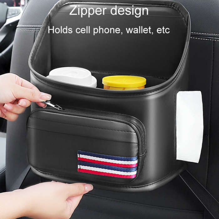 Car Seatback Storage Hanging Bag Vehicle Multifunctional Storing Tissue Box, Style: No Built-In B...