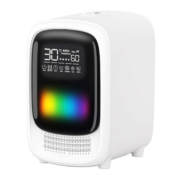 FS101 3.5L Colorful Light Home Bluetooth Music Aromatherapy Humidifier, Spec: AU Plug(Whtie)
