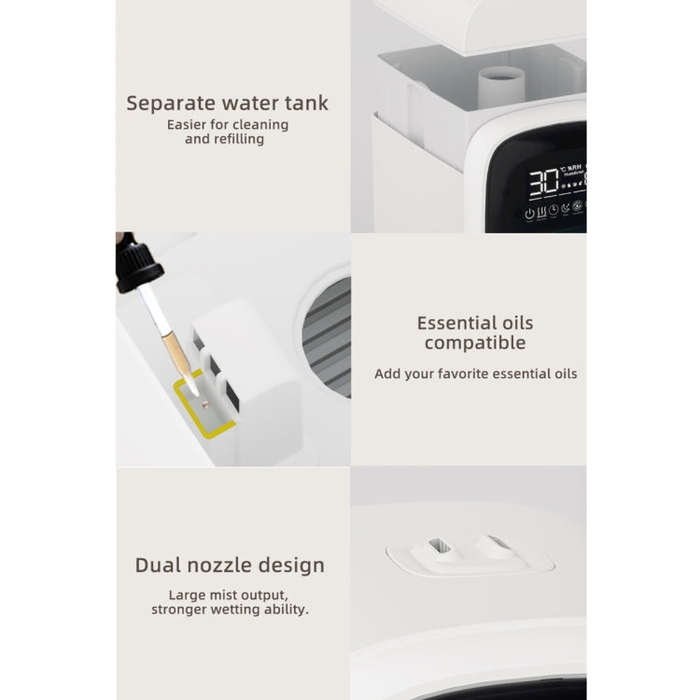 FS101 3.5L Colorful Light Home Bluetooth Music Aromatherapy Humidifier, Spec: AU Plug(Whtie)
