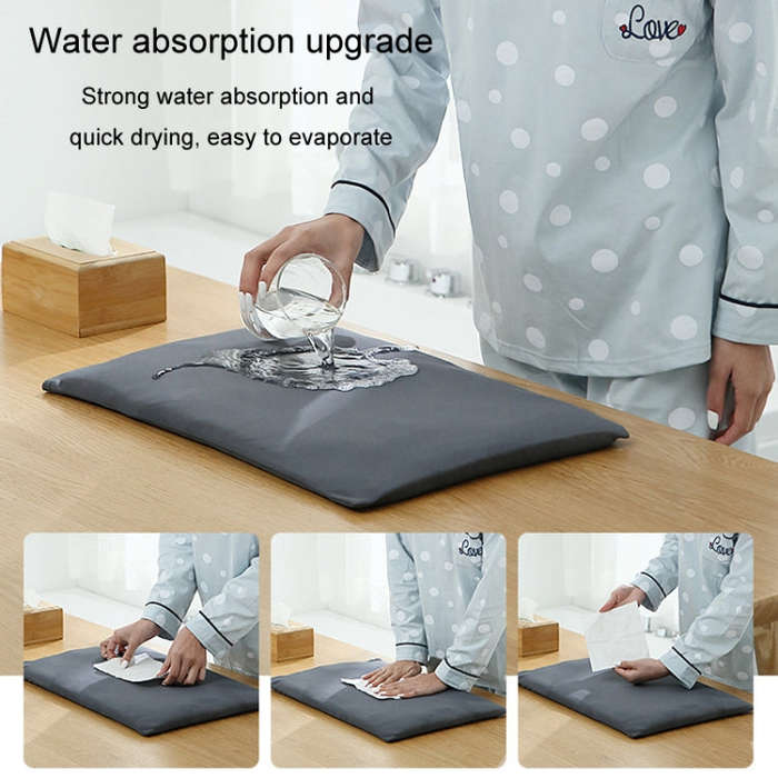 Diatomaceous Earth Water-absorbing Quick-drying Floor Mat Bathroom Non-slip Diatom Mud Soft Mat, ...
