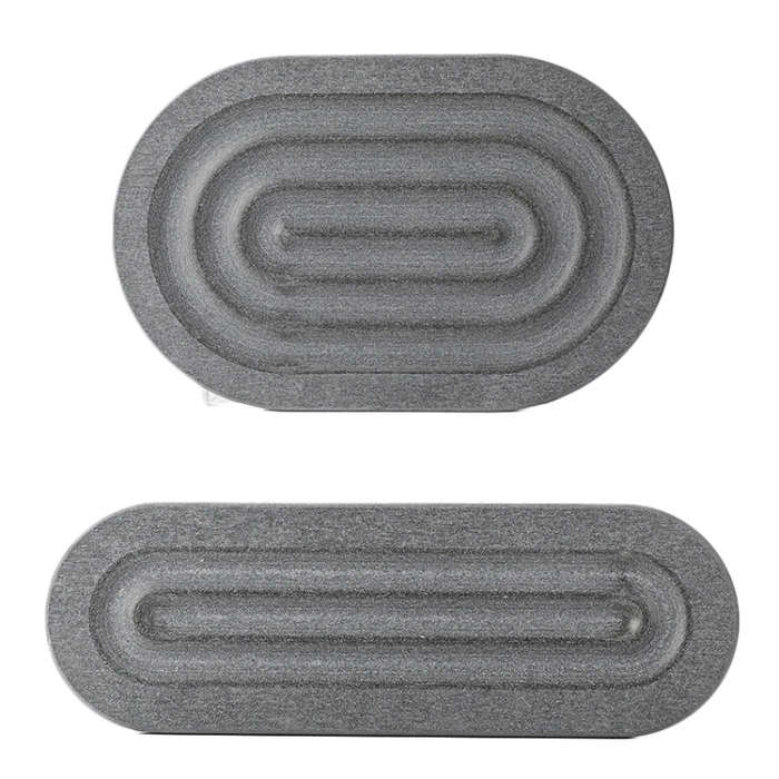 Diatomaceous Earth Countertop Water Absorbing Drying Mat Shelf Bathroom Sink Drainage Mat, Size: ...