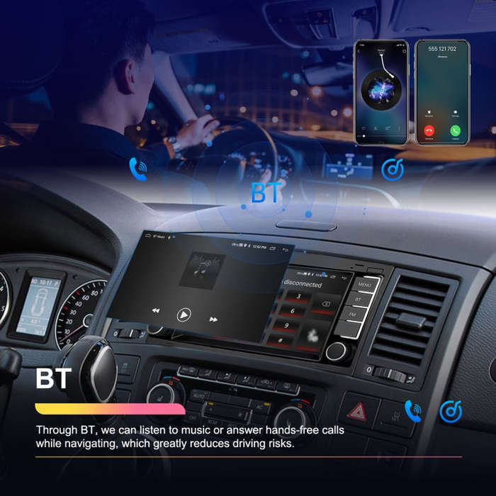 4+64G For Volkswagen Touareg 7-Inch Car WiFi Player Android 13 System Support CarPlay/Android Aut...