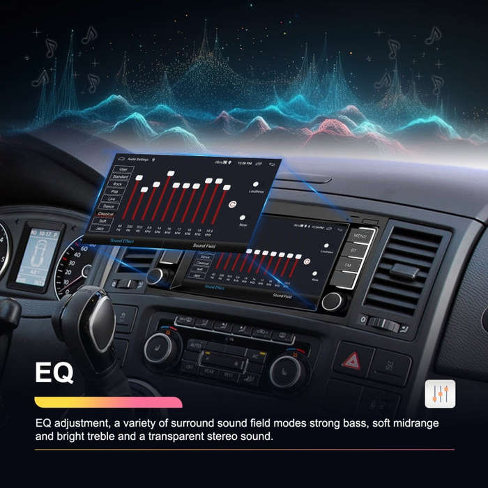 2+64G For Volkswagen Touareg 7-Inch Car WiFi Player Android 13 System Support CarPlay/Android Aut...