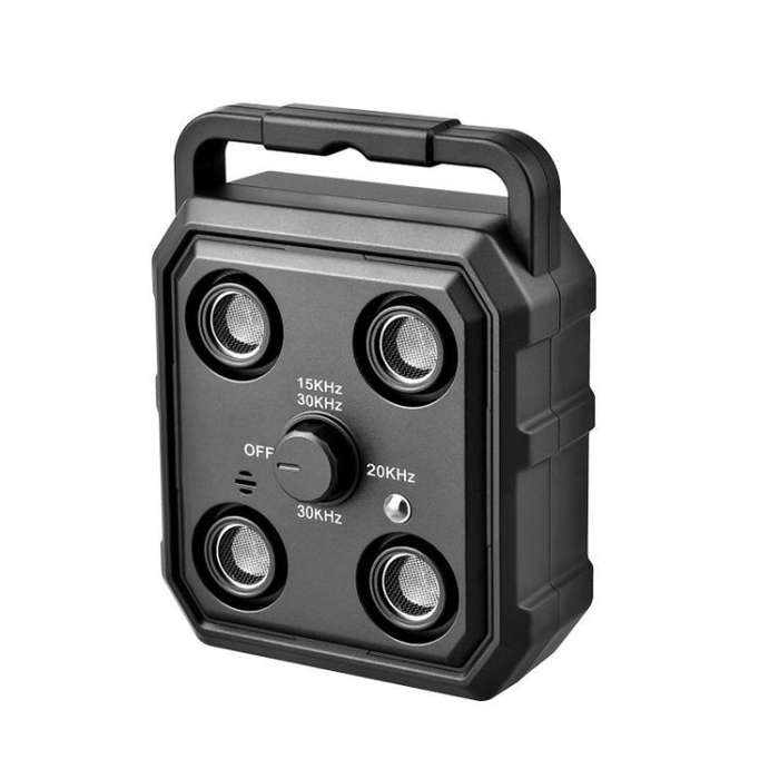 AI Intelligent Recognition Ultrasonic Bark Stopper Portable Training Device Repellent(Black)
