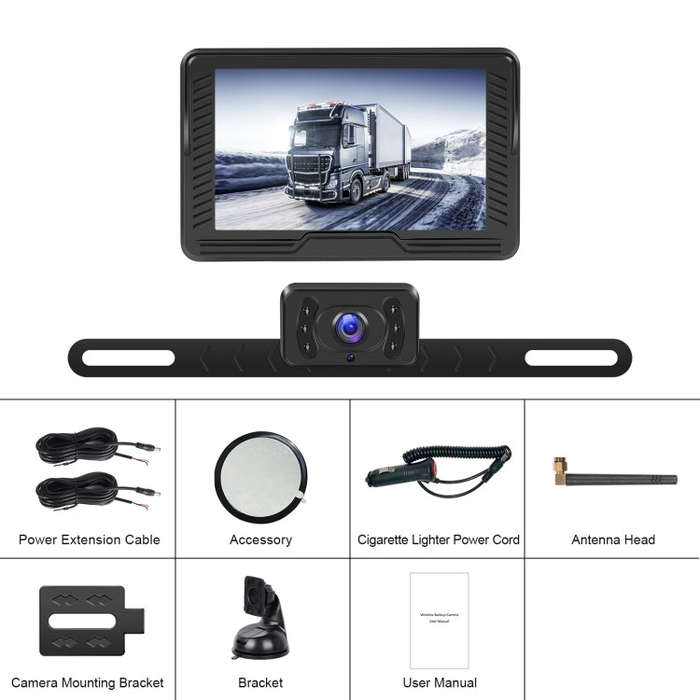 4.3-inch Car Reversing Camera & Monitor Set Rear View Dash Cam Standard