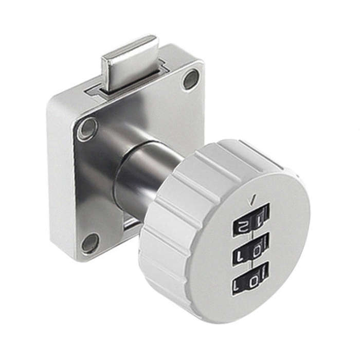 Home Cabinet Desk Drawer Combination Lock Lockers File Security Latches, Style: Gray Rounded