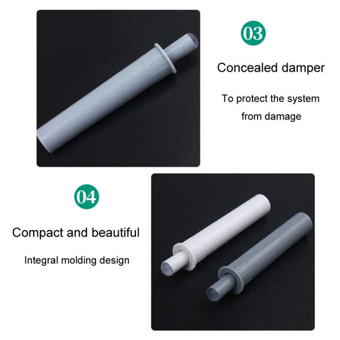 3pcs Cabinet Door Bouncing Anti-Collision Mute Cushion Damper(White)