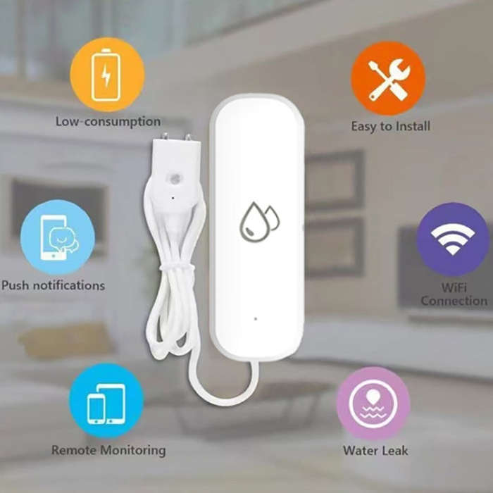 Tuya Zigbee Water Leak Alarm Remote Monitoring Flood Leak Detector