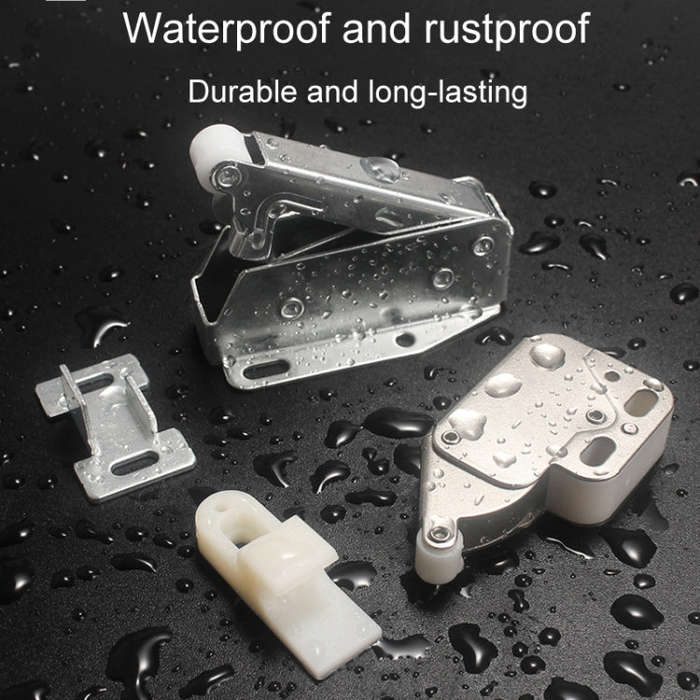 2pcs Household Thickened Closet Cabinet Door Latch, Style: V-Nose Lock Rebounder
