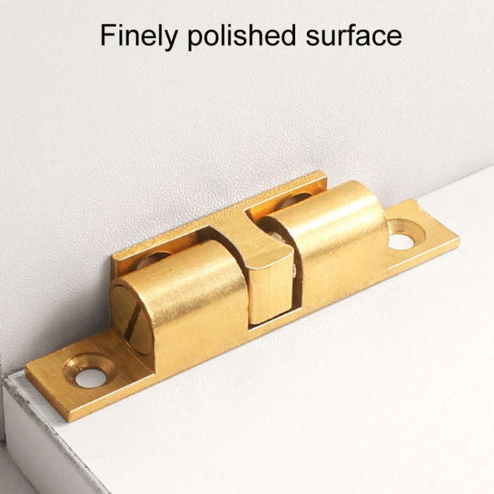 2pcs Cabinet Magnetic Spring Buckle Ball Door Sucker, Style: Small Silver