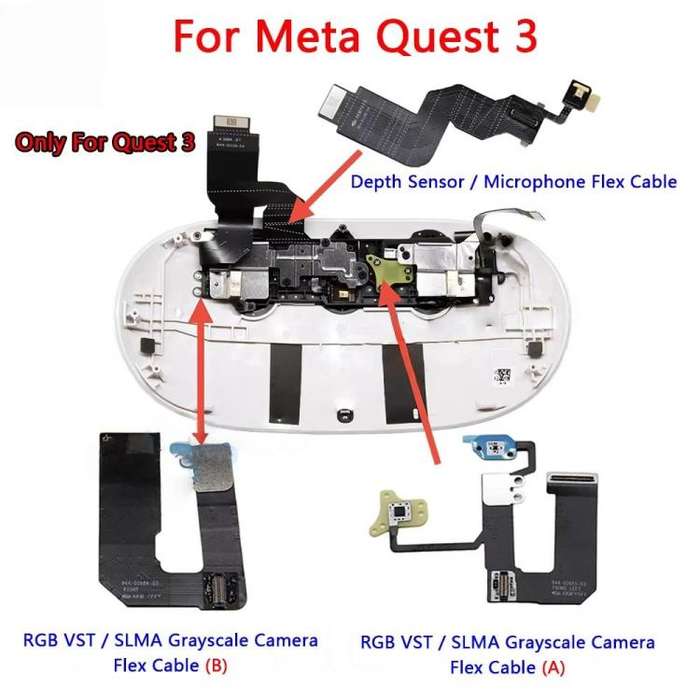 For Quest 3 VR Headset Repair Parts RGB VST SLMA Cable B