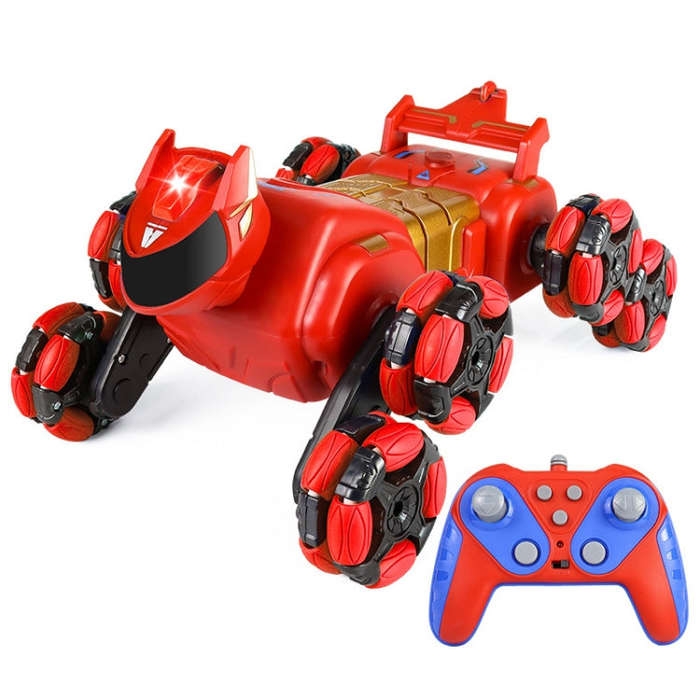 2.4G Kids Remote Control Toy Car Stunt Robot Dog Gesture Sensor Lights Music Spray Climbing Car, ...
