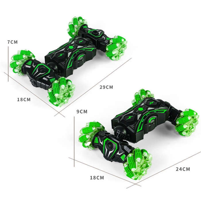 2.4G Spray RC Car Gesture Sensor Music Lights Twist Stunt Drift Car Double Side Driving Buggy Toy...