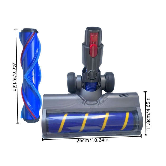 For Dyson V6 / V7 / V8 / V10 / V11 / V15 Soft Velvet Floor Brush & Direct Drive Roller Set with L...