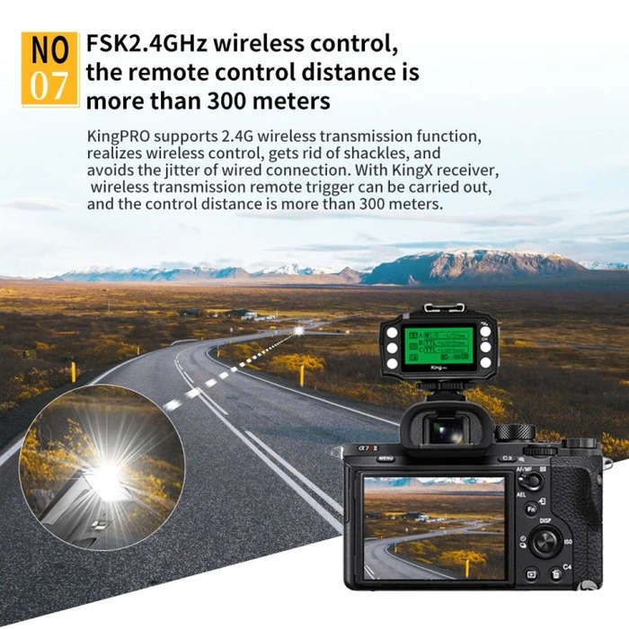 For Sony Pixel King Pro Camera Wireless Radio Flash TTL Transmitter and Receiver