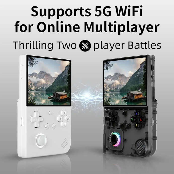 ANBERNIC RG40XXV Vertical HD Screen Joystick Game Console With Ambient Light Portable Retro Handh...
