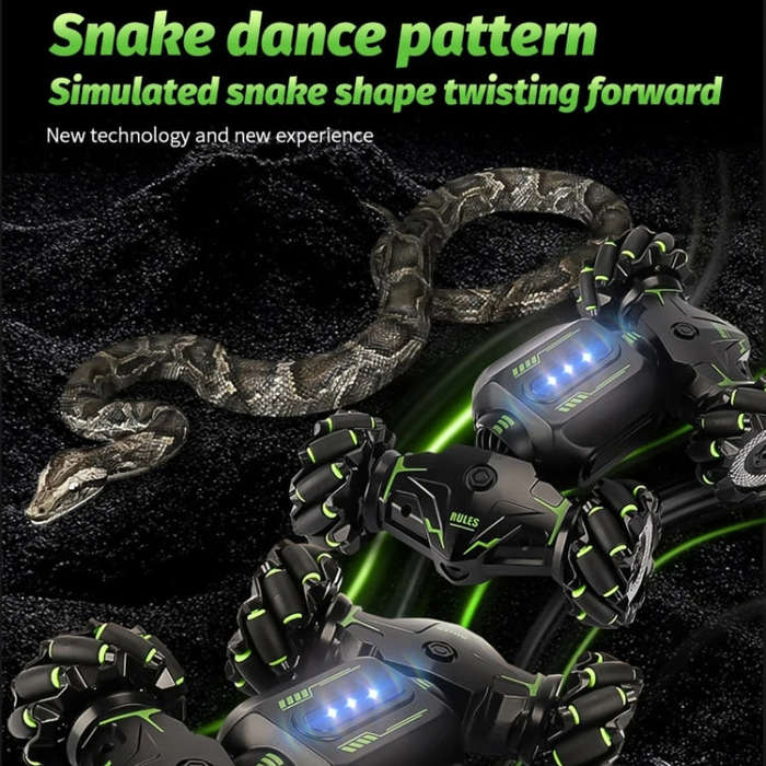 Children RC Car Toy Lights Electric Gesture Sensor Remote Control Twisting Stunt Car, Color: Gree...