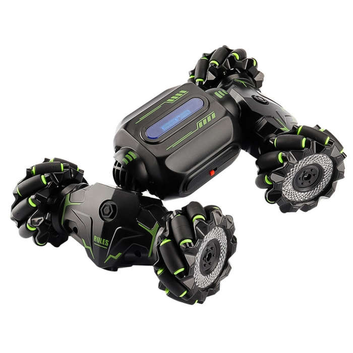 Children RC Car Toy Lights Electric Gesture Sensor Remote Control Twisting Stunt Car, Color: Gree...
