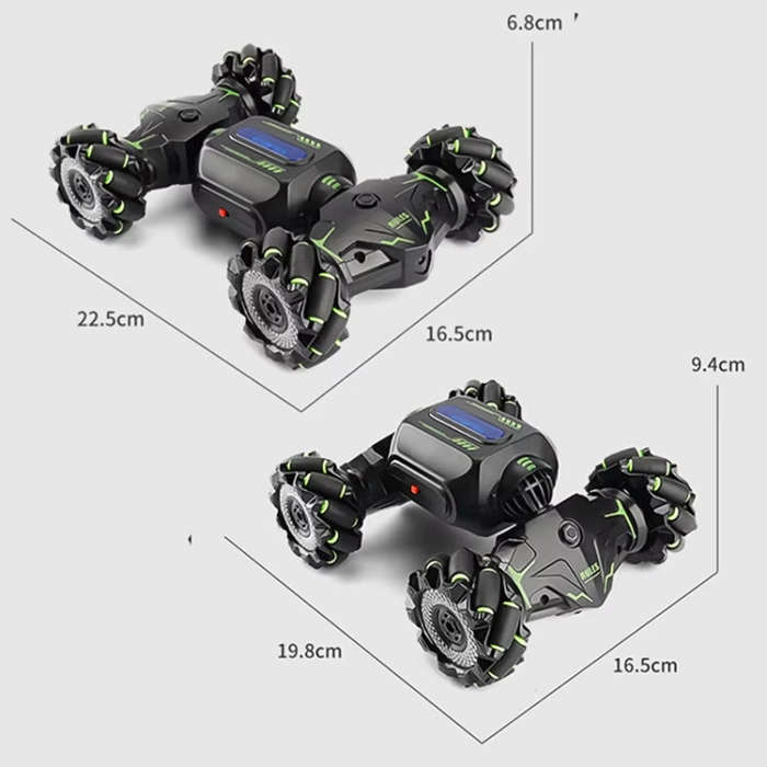Children RC Car Toy Lights Electric Gesture Sensor Remote Control Twisting Stunt Car, Color: Gree...