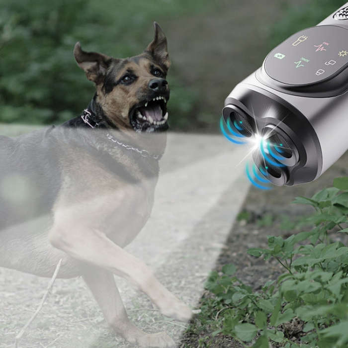 Ultrasonic Three-head Barking Stopper Training Device with Flashing Light