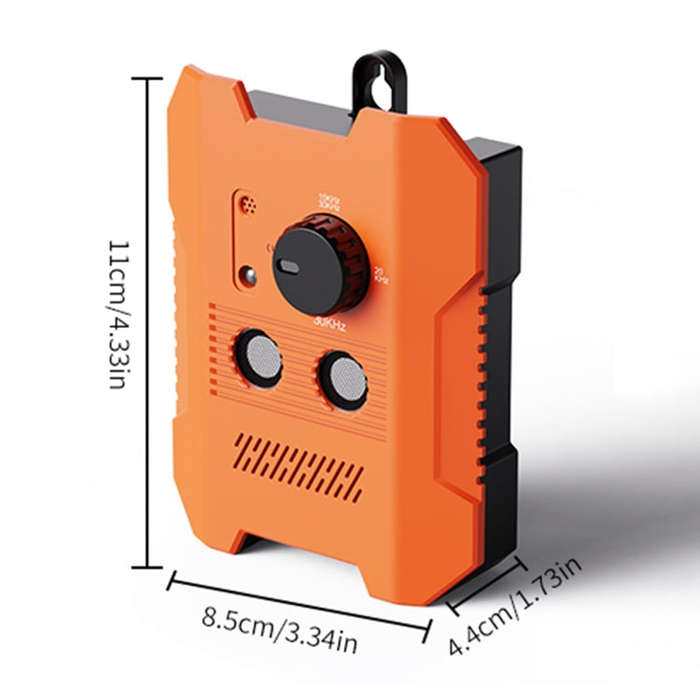 Ultrasonic Bark Stopper Anti-barking Training Device With 3 Modes(Orange)