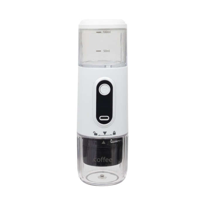 Wireless Portable Coffee Machine Compatible With Ground Coffee & NS Capsule(White)