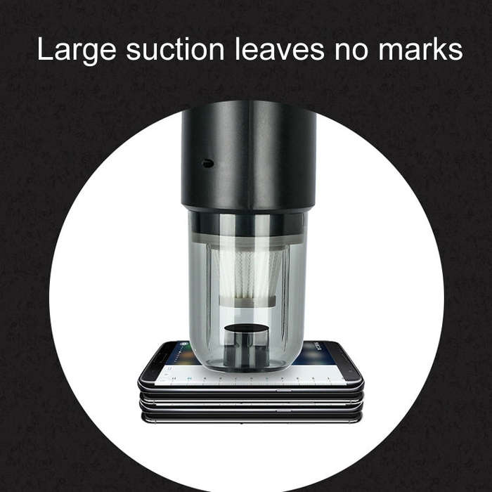 Wireless Car-mounted High-power Suction Handheld Vacuum Cleaner, Color: White 7.4V
