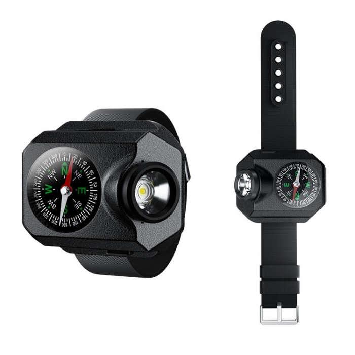 Outdoor Portable Night Running Multifunctional SOS Warning Wrist Light
