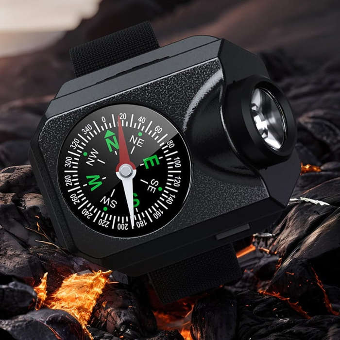 Outdoor Portable Night Running Multifunctional SOS Warning Wrist Light