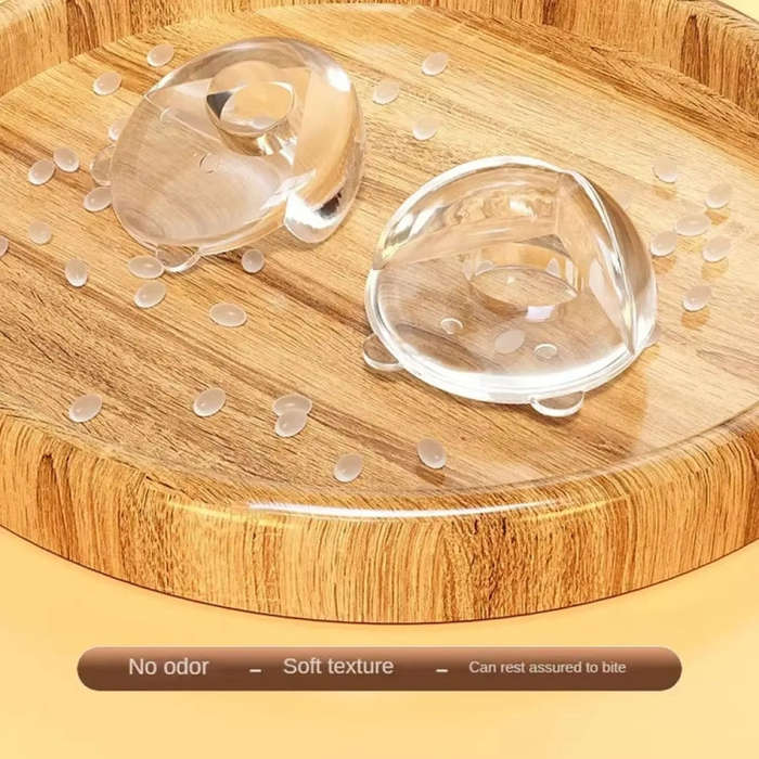 10pcs /Pack Transparent Anti Collision Safety Corner Protectors with Adhesive(Panda Airbag)
