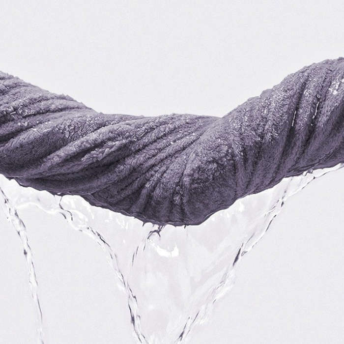 Pet Microfiber Absorbent Towel Cat Dog Bath Cleaning Towel, Size: 35x75cm(Purple)