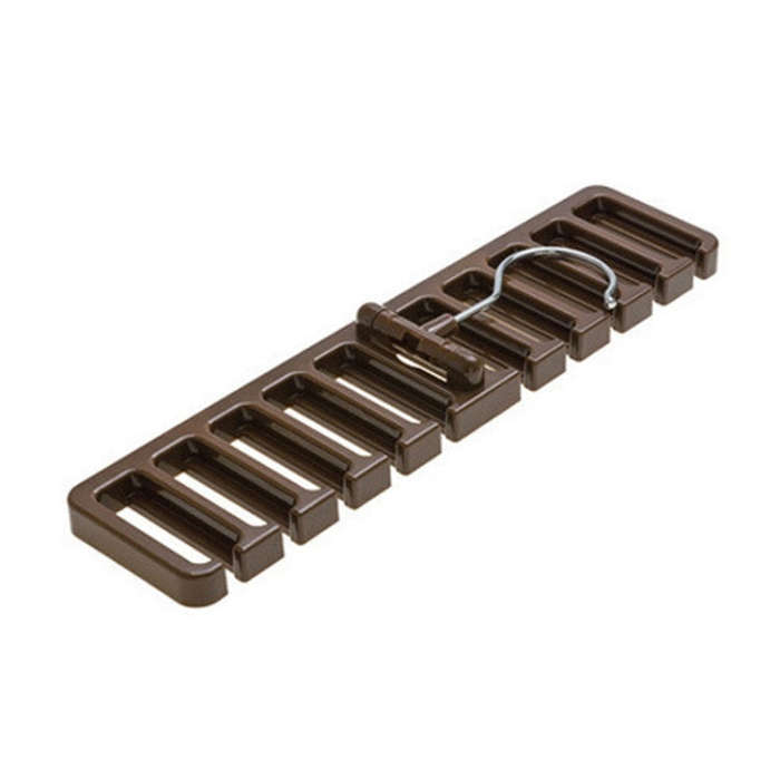 Belt Hanger Scarf Tie Rack Holder For Wardrobe Closet Storage Organizer, Size: Large Coffee