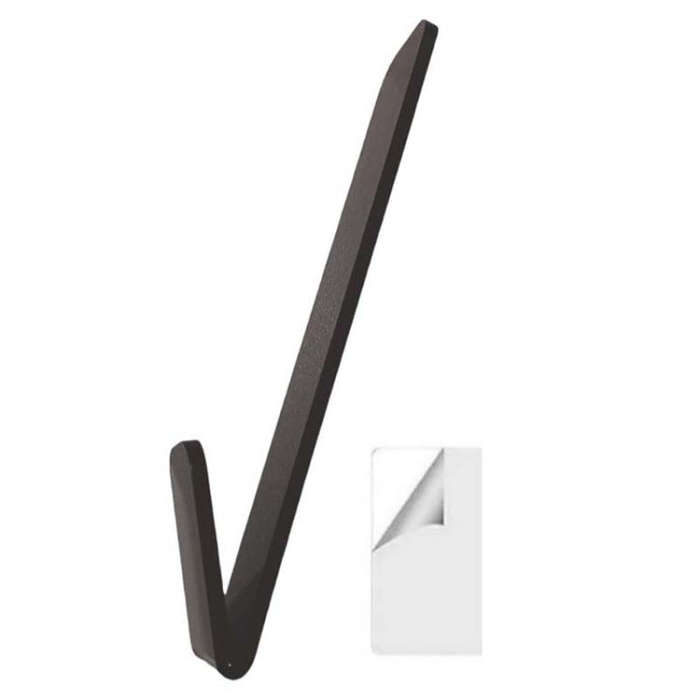 Acrylic Baseball Cap Wall Mount Holds Up To 10 Duck Tongue Caps(Black)