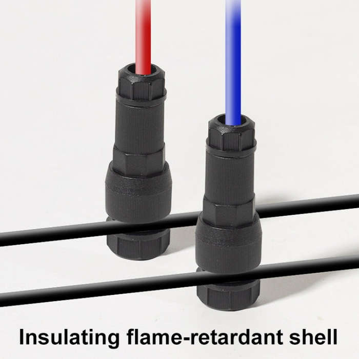 2pcs /Pack Stripping-free Thimble T-shaped Connector Downlight Wiring-free Connector(Blue)