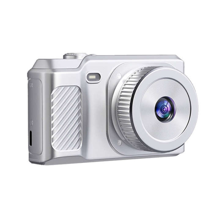 1080P HD Student Retro Digital Card Camera, Color: White