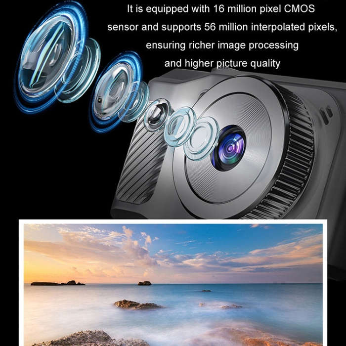 1080P HD Student Retro Digital Card Camera, Color: White